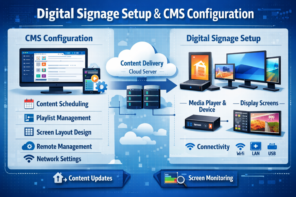Digital Signage Setup & CMS Configuration